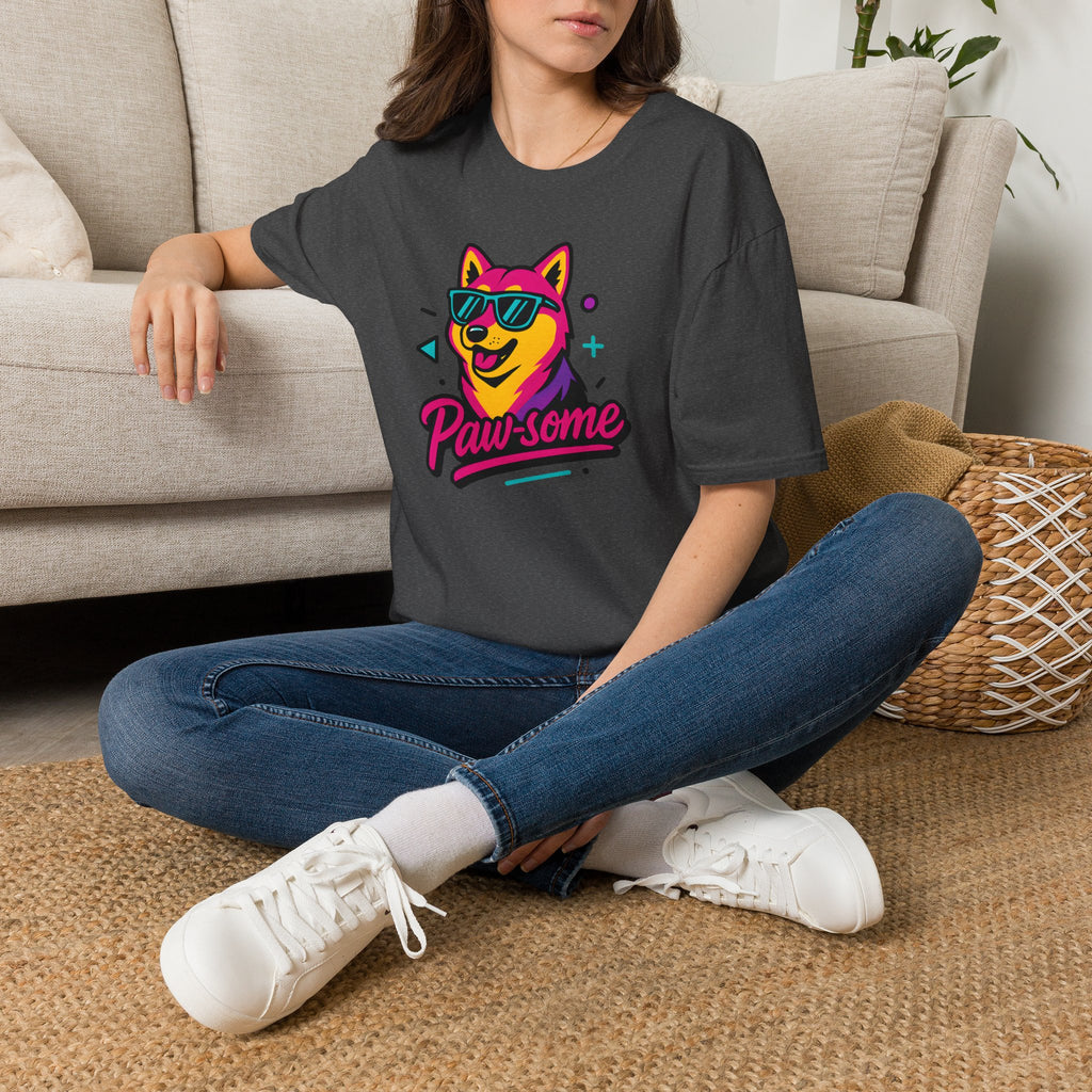 Paw-some Neon Dog T-Shirt