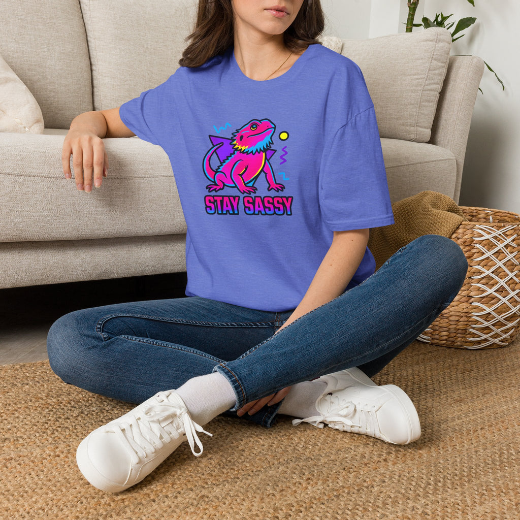 Neon Lizard Illustration T-Shirt