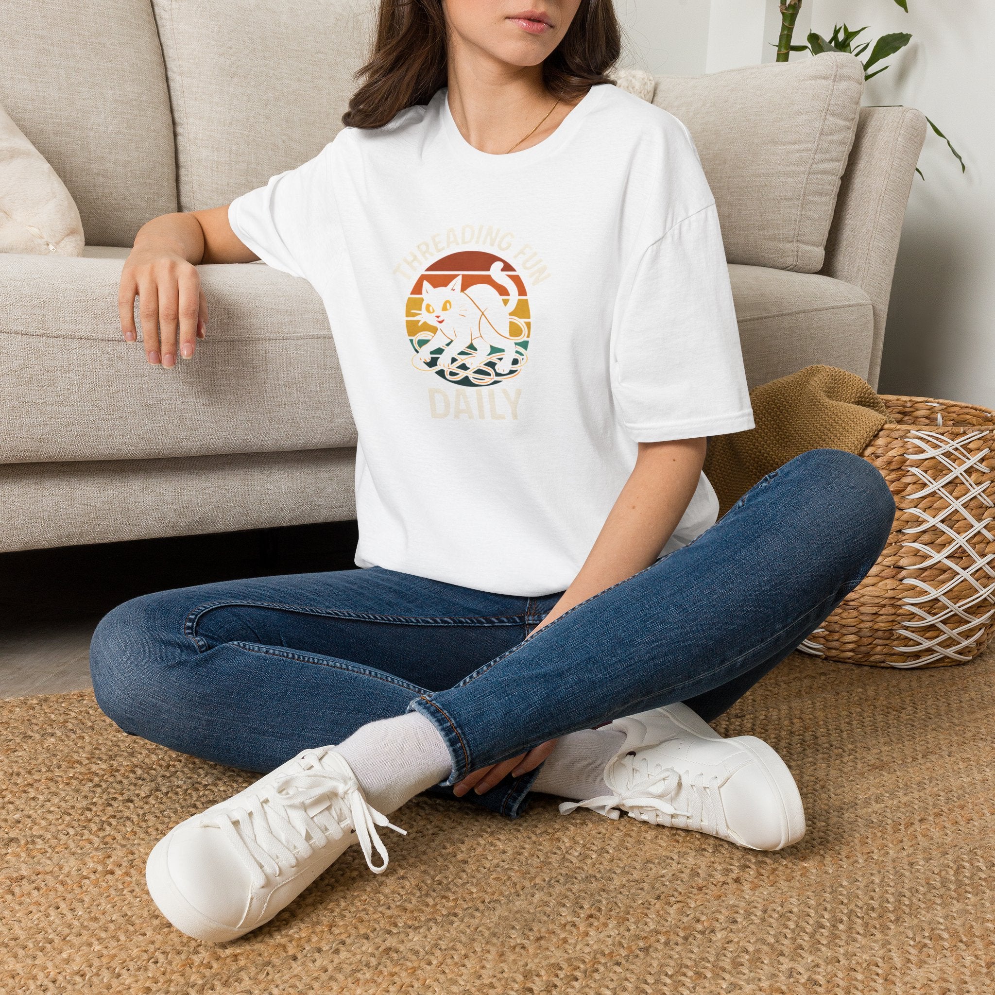 Cat with Thread T-Shirt