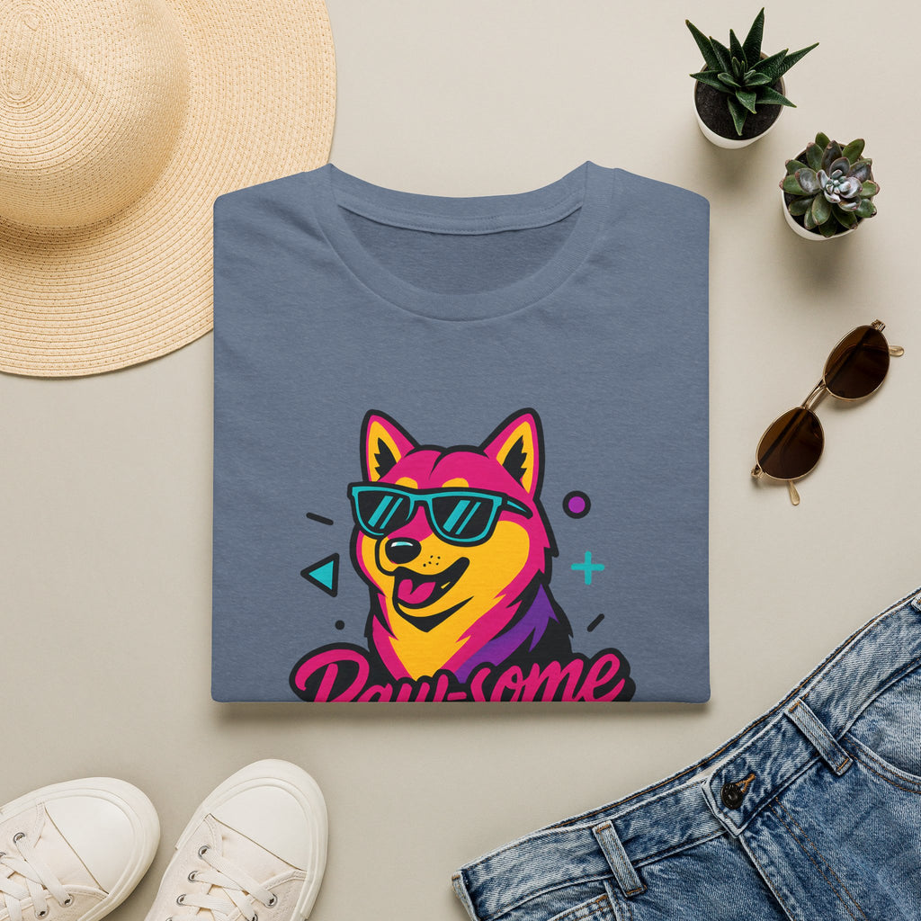 Paw-some Neon Dog T-Shirt