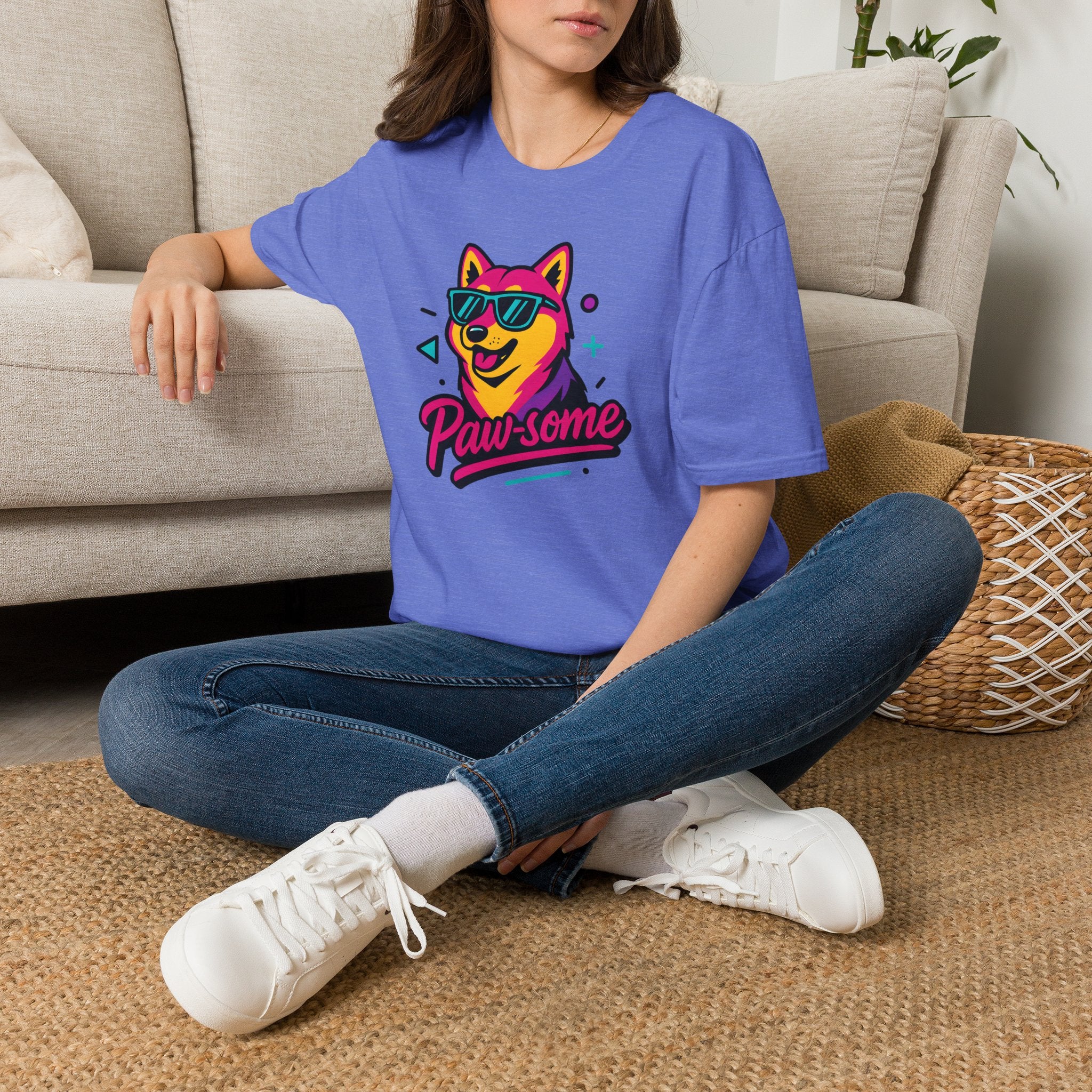 Paw-some Neon Dog T-Shirt