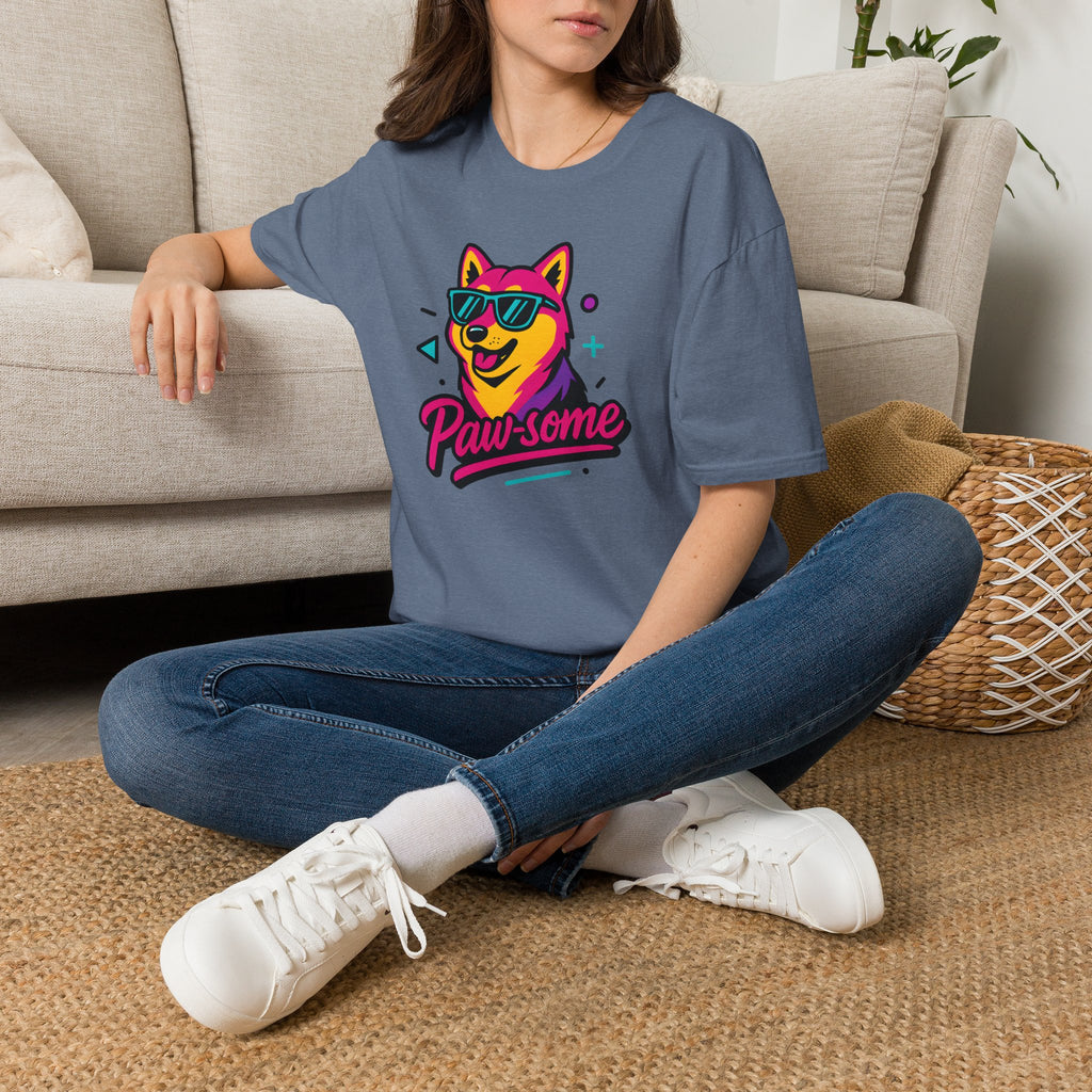 Paw-some Neon Dog T-Shirt