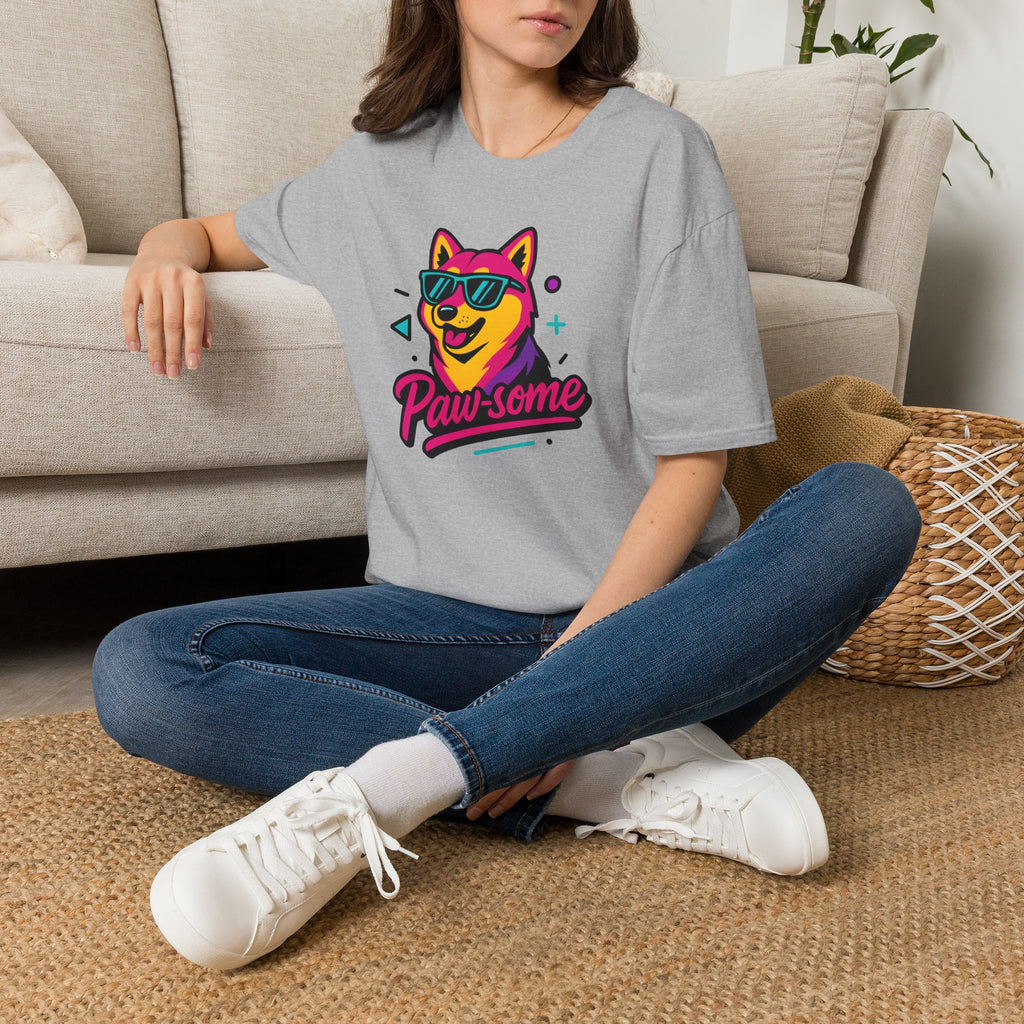 Paw-some Neon Dog T-Shirt