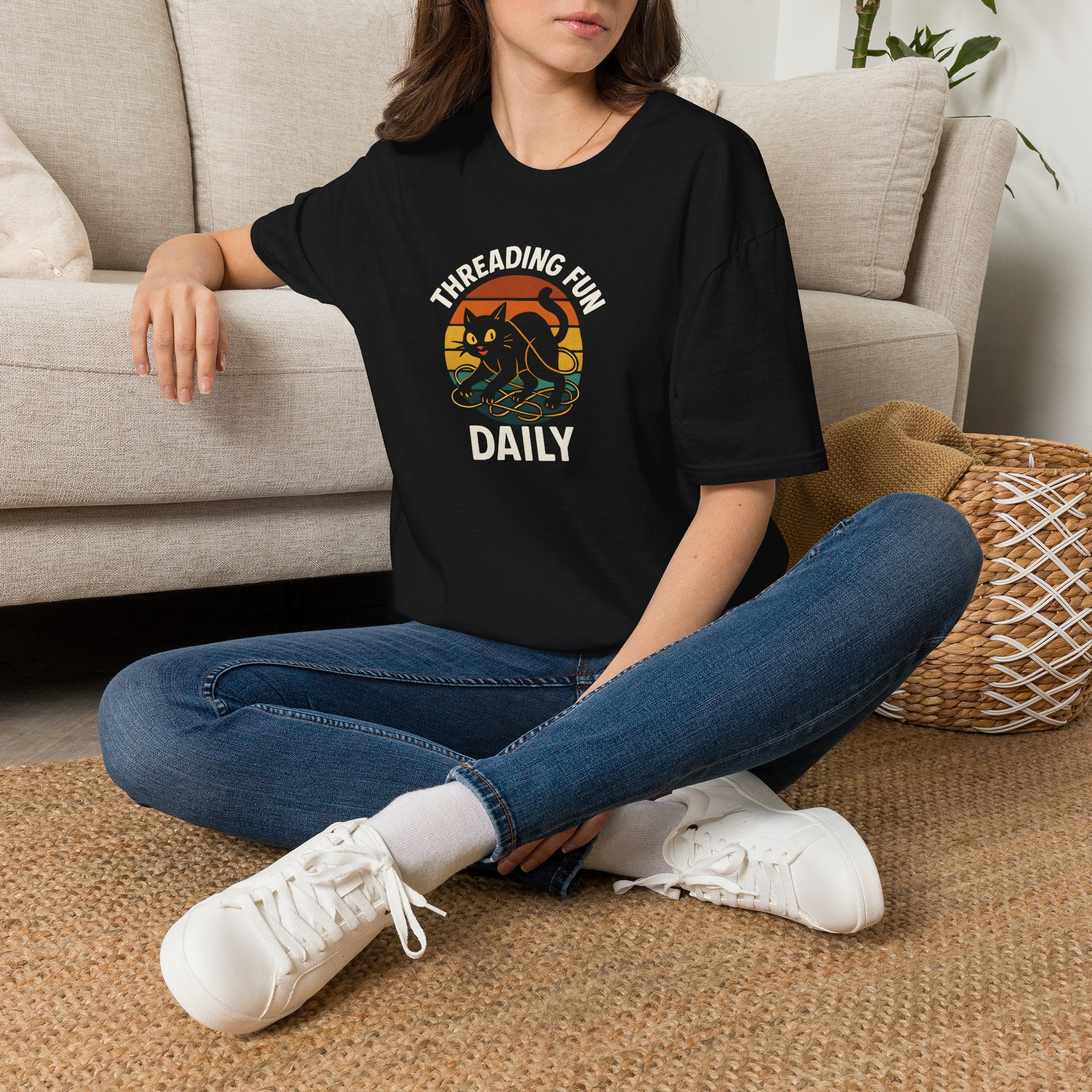 Cat with Thread T-Shirt