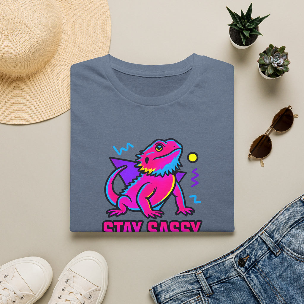 Neon Lizard Illustration T-Shirt